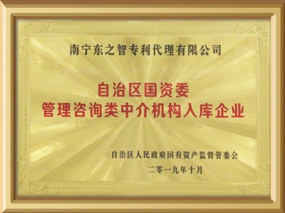 自治區(qū)國資委管理咨詢類中介機構入庫企業(yè)